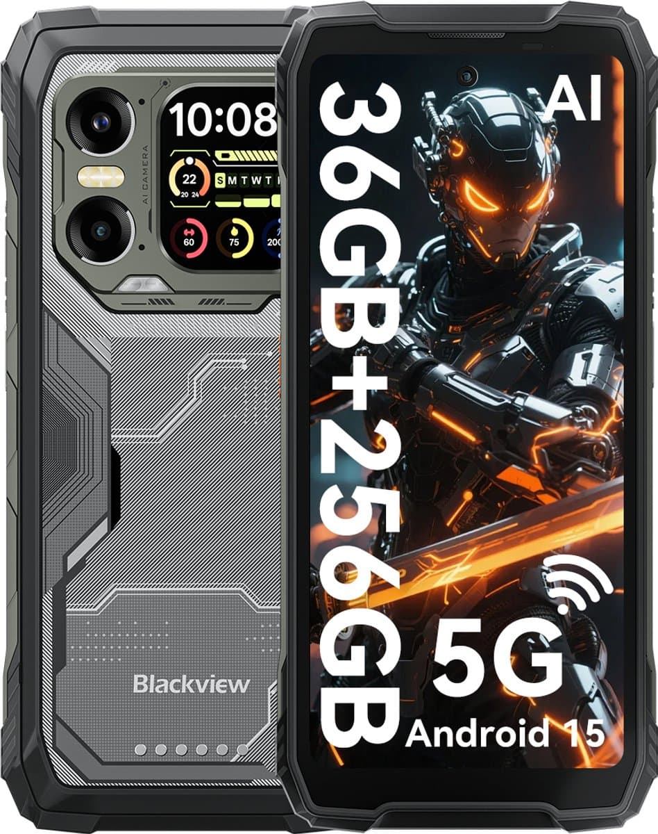 Blackview XPLORE 1 - Robuuste Smartphone - 5G - 36GB RAM - 256GB ROM - 20000mAh - 6.78 inch - Robuuste Telefoon - Nachtzicht - Android 15 - NFC - GPS - Zwart — afbeelding 1