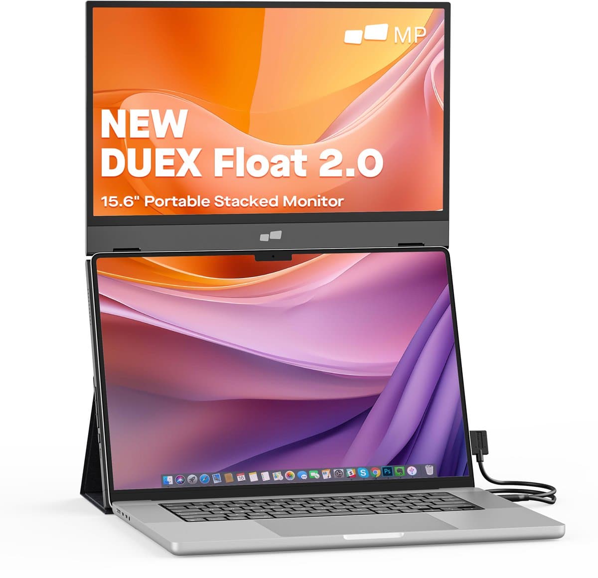 Mobile Pixels Duex Float 2 - Portable Monitor - 15.6 inch Monitor - FHD - 60hz - Draagbaar Beeldscherm - Draagbare Monitor - Extra Laptopscherm — afbeelding 1