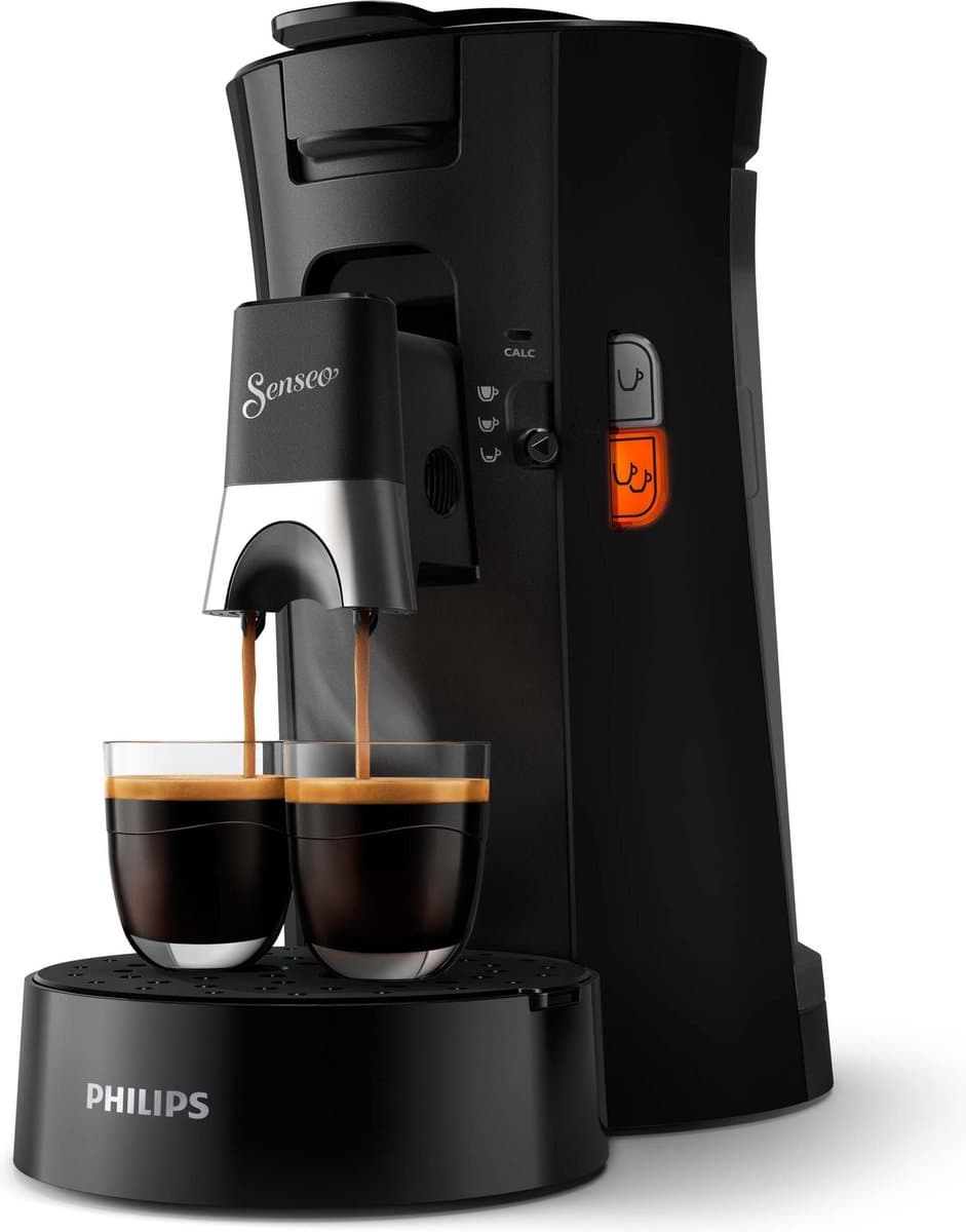 Philips Senseo Select Koffiepadmachine CSA230/60 - Keuze uit 1 of 2 Kopjes - Instelbare Intensiteit - Automatische Uitschakeling - Zwart — afbeelding 1
