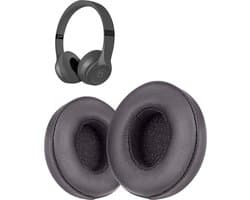 Oorkussens geschikt voor Beats By Dr. Dre Solo 2.0/3.0 wireless - Koptelefoon oorkussens voor Beats Solo antraciet