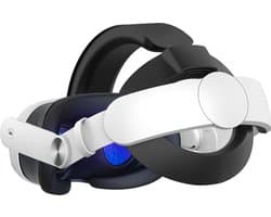 Somstyle Comfort Elite Strap Geschikt voor Meta Quest 3 VR-Bril - Verstelbaar - Hoofdkussen Accessoires - Wit