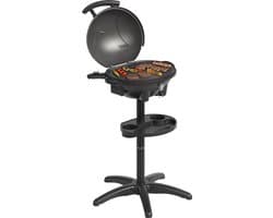 KitchenBrothers Elektrische BBQ - Opvouwbaar - Anti-aanbaklaag - PFAS-vrij - tot 250°C - 2400W - Vaderdag Cadeau - Zwart