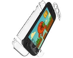 Hoes Geschikt voor Nintendo Switch 2 Case Bescherm Hoesje Hard Cover Shockproof - Case Geschikt voor Nintendo Switch 2 Hoes - Transparant