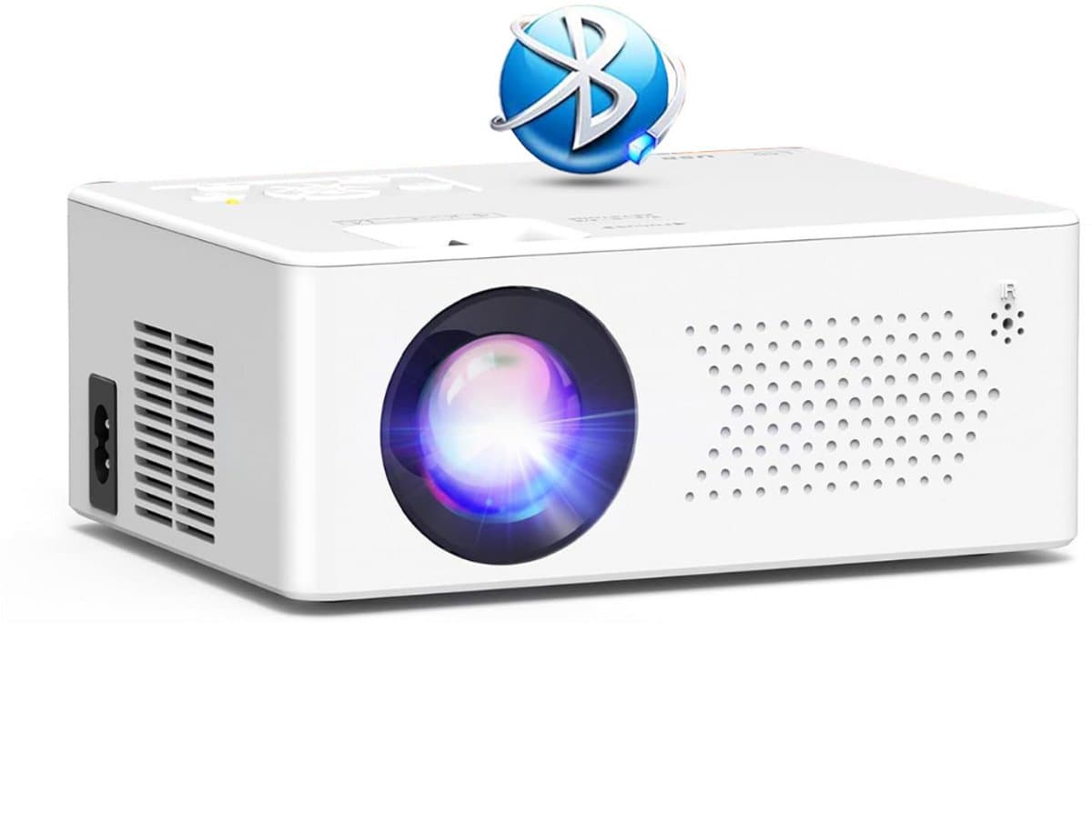 Mini Beamer - Film Projector met Bluetooth - Draagbare Beamer - 4K Kwaliteit - Wit — afbeelding 1
