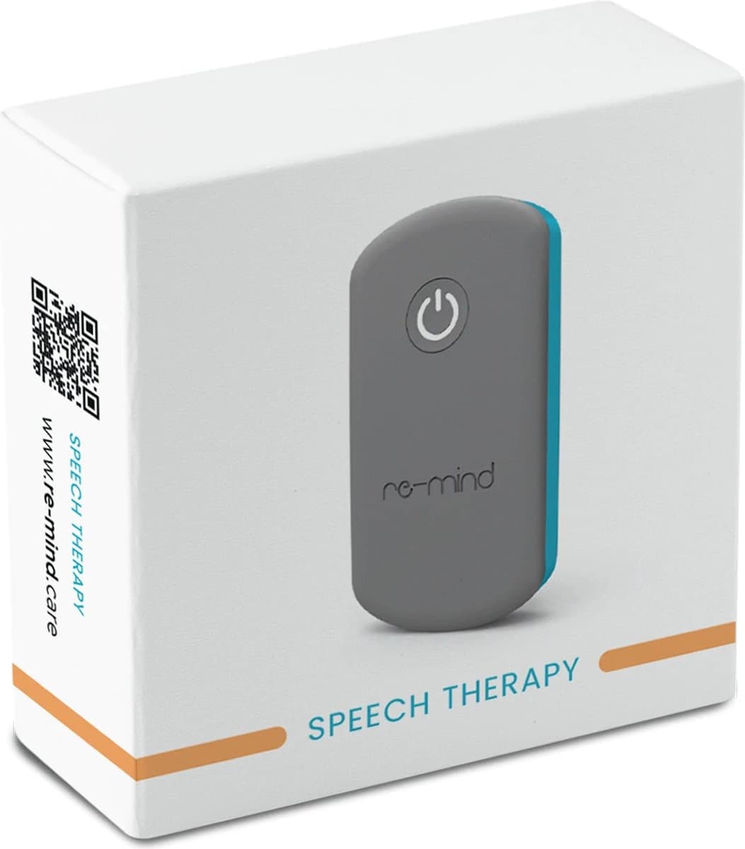 Re-mind Speech Therapy: Voor logopedie en OMFT oefeningen. Met een licht trilsignaaltje herinnert hij je aan de instructie die je logopedist je gegeven heeft. Werkt ongemerkt en kan ook voor kinderen worden gebruikt. Aanbevolen door logopedisten. — afbeelding 1