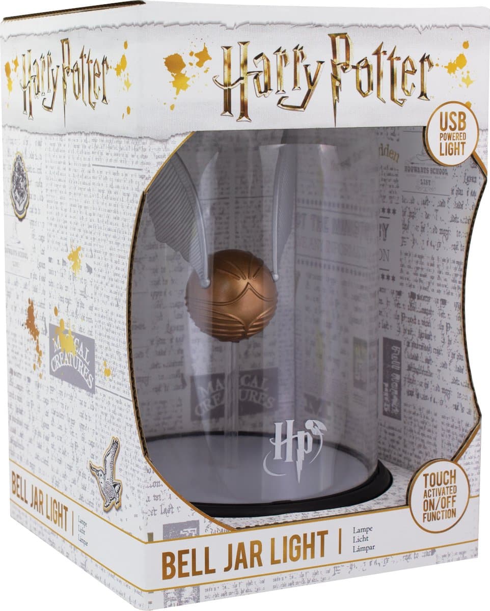 Harry Potter Golden Snitch Lamp – Officieel Gelicentieerde Sfeerlamp in Stolp, USB‑Voeding- Paladone — afbeelding 1