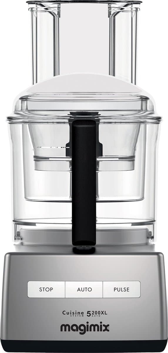 Magimix CS 5200 XL Premium Foodprocessor - Keukenmachine met Sapcentrifuge - Mat Chroom — afbeelding 1