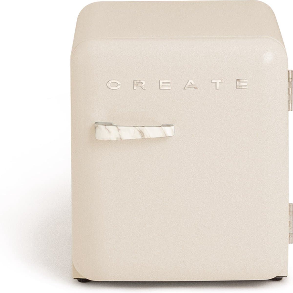CREATE - Koelkast in retrostijl - Gebroken wit - Handvat Marmer - FRIDGE RETRO 48L — afbeelding 1