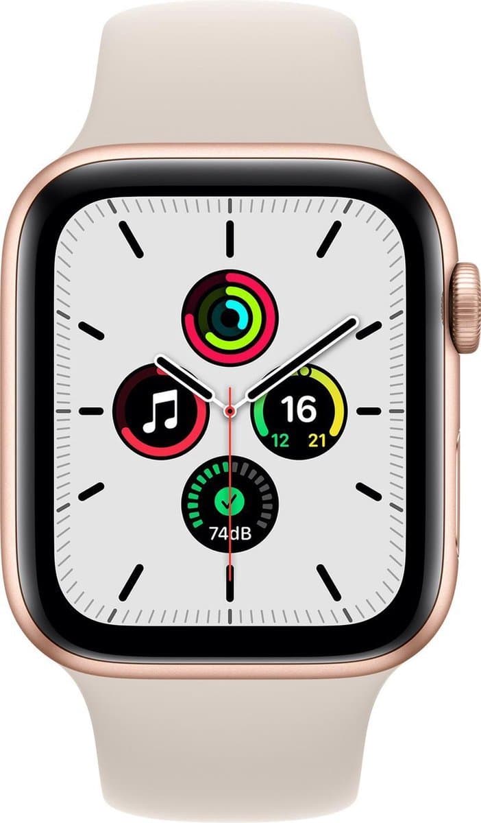 Apple Watch SE 2021 - Smartwatch dames en heren - 40mm - Roségoud — afbeelding 1
