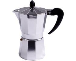 Aluminium moka/koffiemaker voor 6 kopjes - Koffiezetapparaat - Italiaanse koffiezetter - Caffetiere