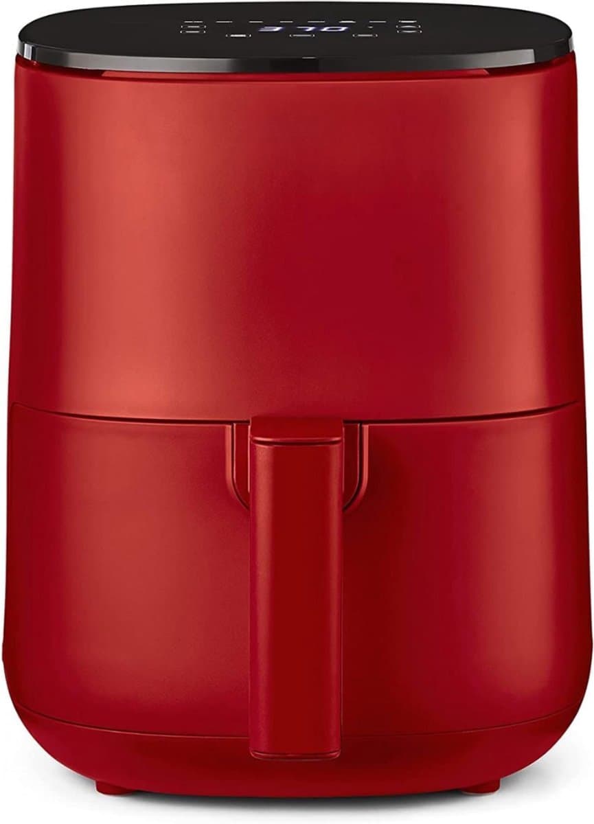 QORA® Mini airfryer - Airfryer - Airfryer klein - Rood - 23cm x 29cm x 30cm — afbeelding 1