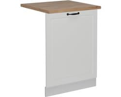 Vaatwasserfrontpaneel - Keukenpaneel - Keuken Integratie - Naadloze Pasvorm - 60 cm - Wit Landhuis