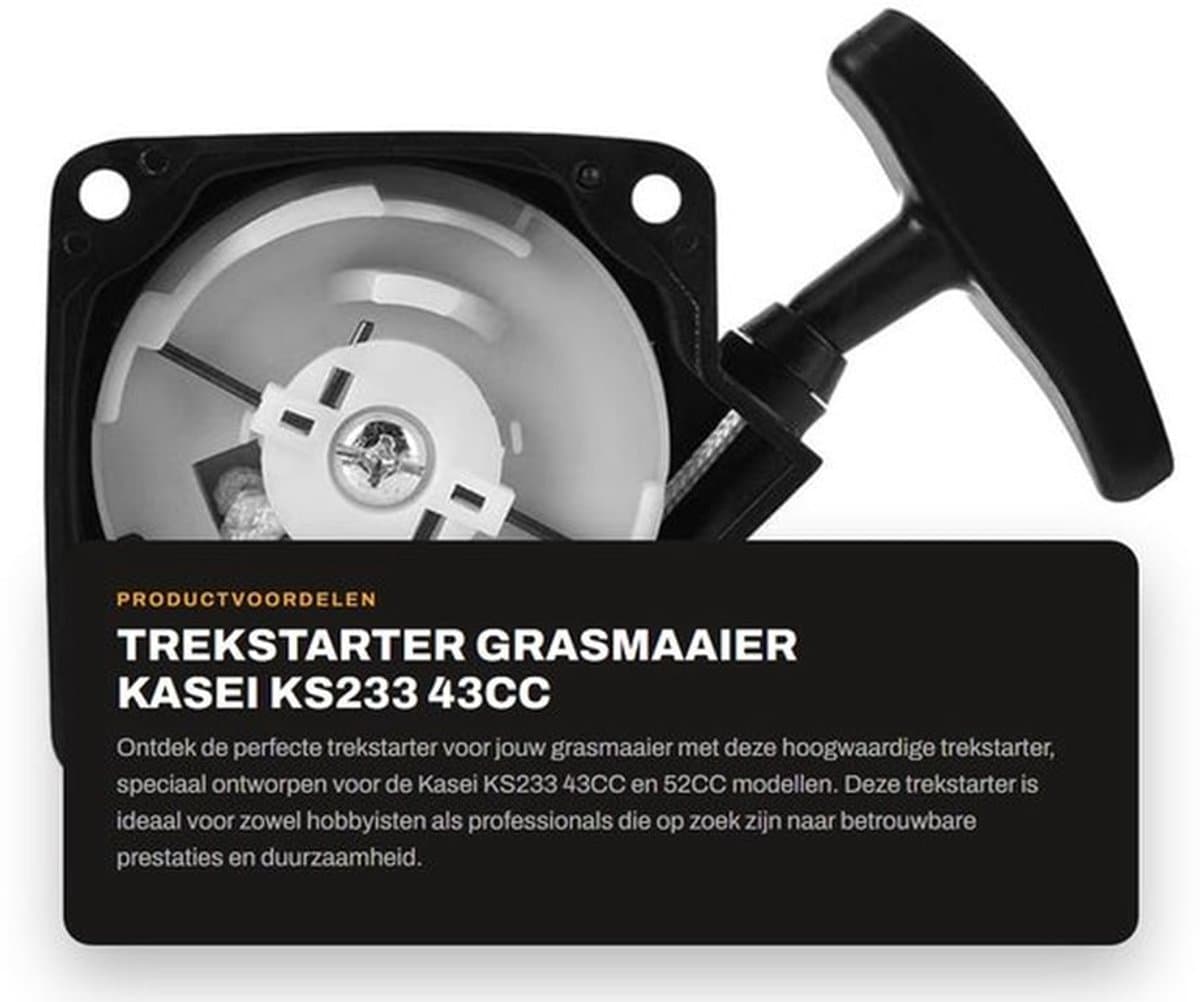 Trekstarter Professionele Kwaliteit - Herbruikbare Verpakking - Duurzame Constructie - Eenvoudige Installatie - Geschikt voor Kasei KS233/52CC - Betrouwbare Prestaties - Startmechanisme — afbeelding 1