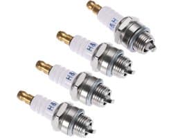 SnelShoppen - 4 Stuks L7T Bougies voor 2-Takt Motoren, Vervangingssparkplugs voor Chainsaw, Grasmaaier, Bosmaaier en Tuingereedschap