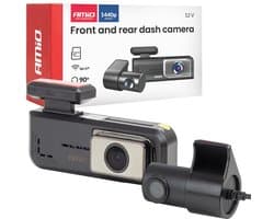 AMiO Dashcam Voor en Achter 2K + 1K WLAN – Dual Camera 2560x1440 1080P WiFi – 512GB Ondersteuning – Parking Mode G Sensor Nachtmodus