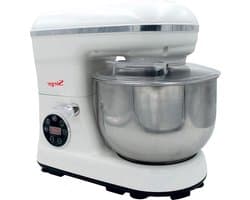 Keukenmachine - Deegmixer - Bakken en Koken - Krachtige DC Motor - 5 Liter Kom - Wit
