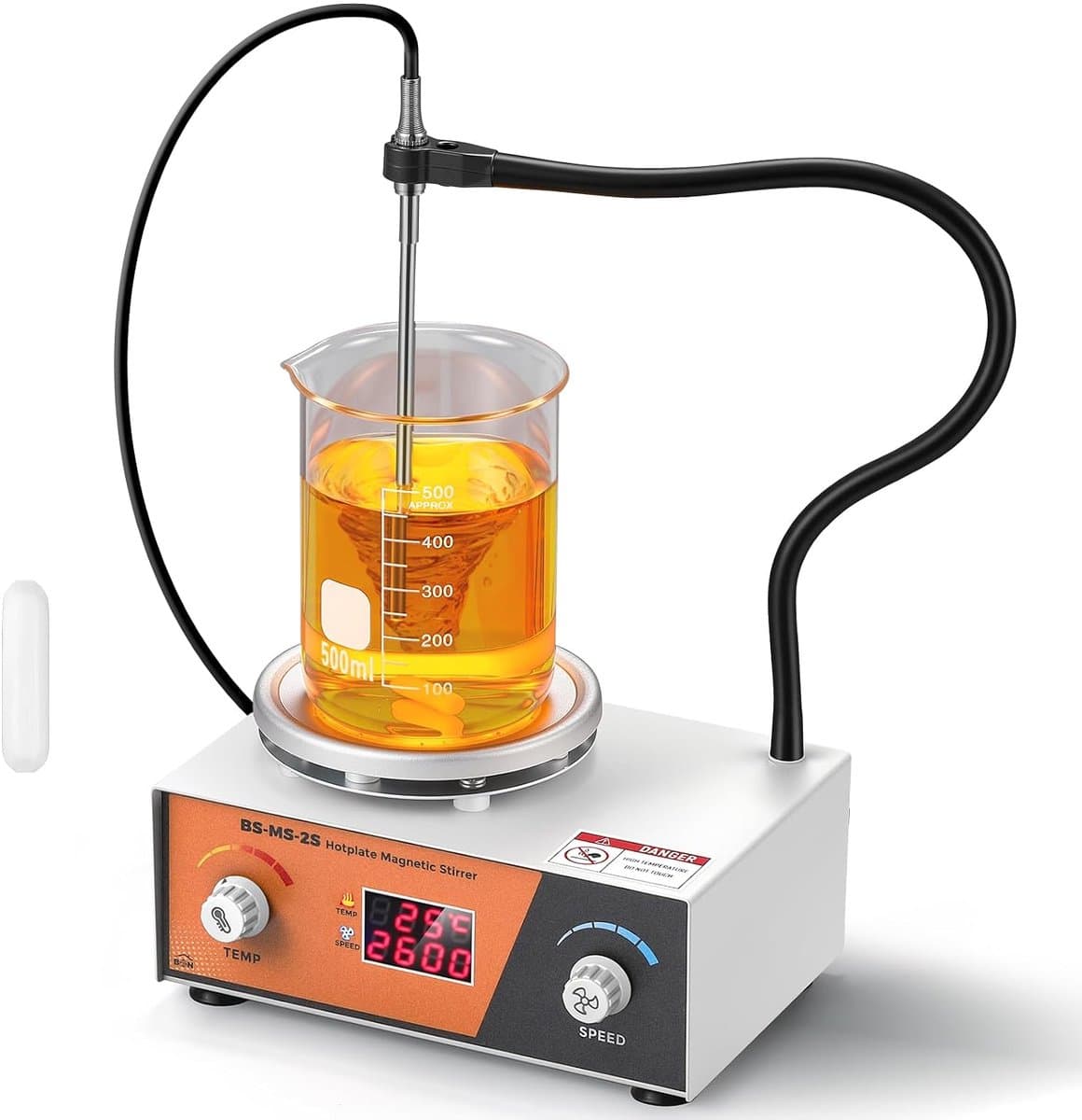 Magnetische Roerder met Verwarmplaat 2L - Digitale Weergave - Variabele Snelheid 700-2600 RPM - Ideaal voor Laboratoria - ShopVlot — afbeelding 1