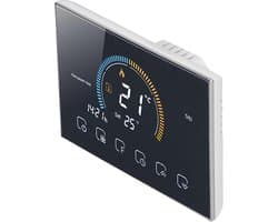 Slimme Thermostaat - Temperatuurregelaar - Comfort Thuis - Touch LCD Scherm - 13x9x4 cm - Zwart