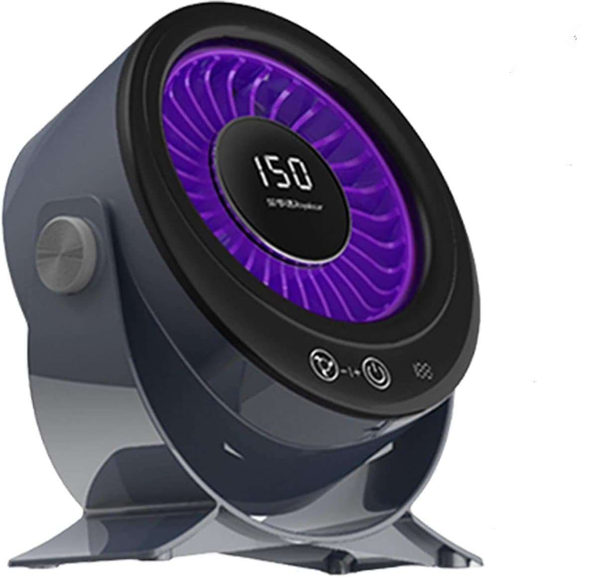 Airco - Mobiele airco - ventilator - fan - aircooler - airco zonder afvoerslang - airconditioning - 150 snelheden - voor slaapkamer, eetkamer, studentenkamer, computerbureau, studenten - zwart — afbeelding 1