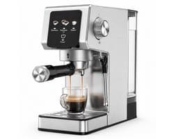 Koffiemachine - Espressomachine - Koffiezetapparaat - Koffiemachine met touchscreen - 20Bar - 1350W - 1.2L watertank - Verschillende Dranken - Zwart