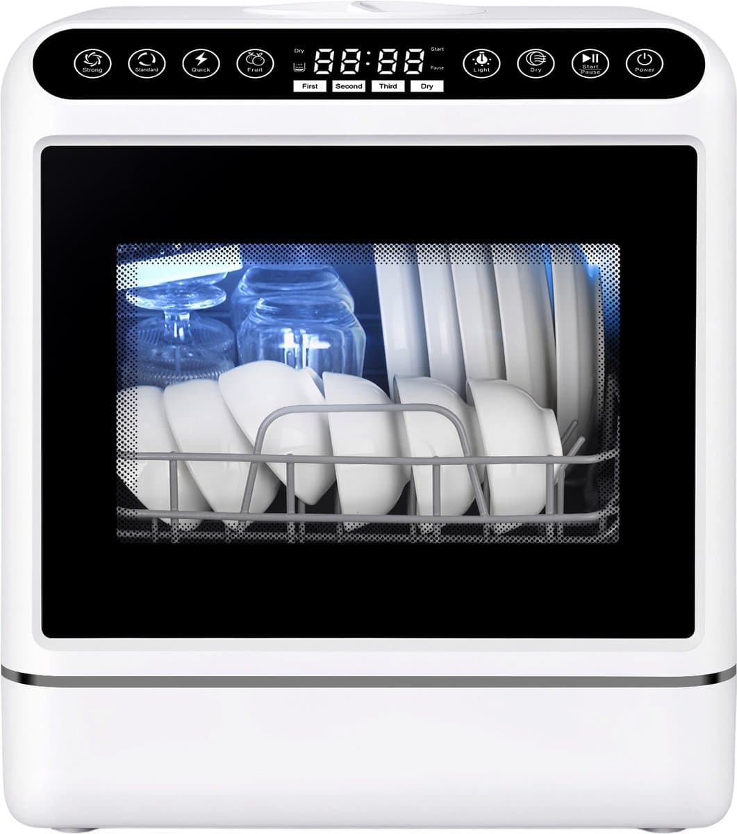 Mini Vaatwasser -Vrijstaande Compacte Vaatwasser voor 4-6 Couverts - 5 Wasprogramma's -Touchbediening - 5 L Waterreservoir - 1000 W — afbeelding 1