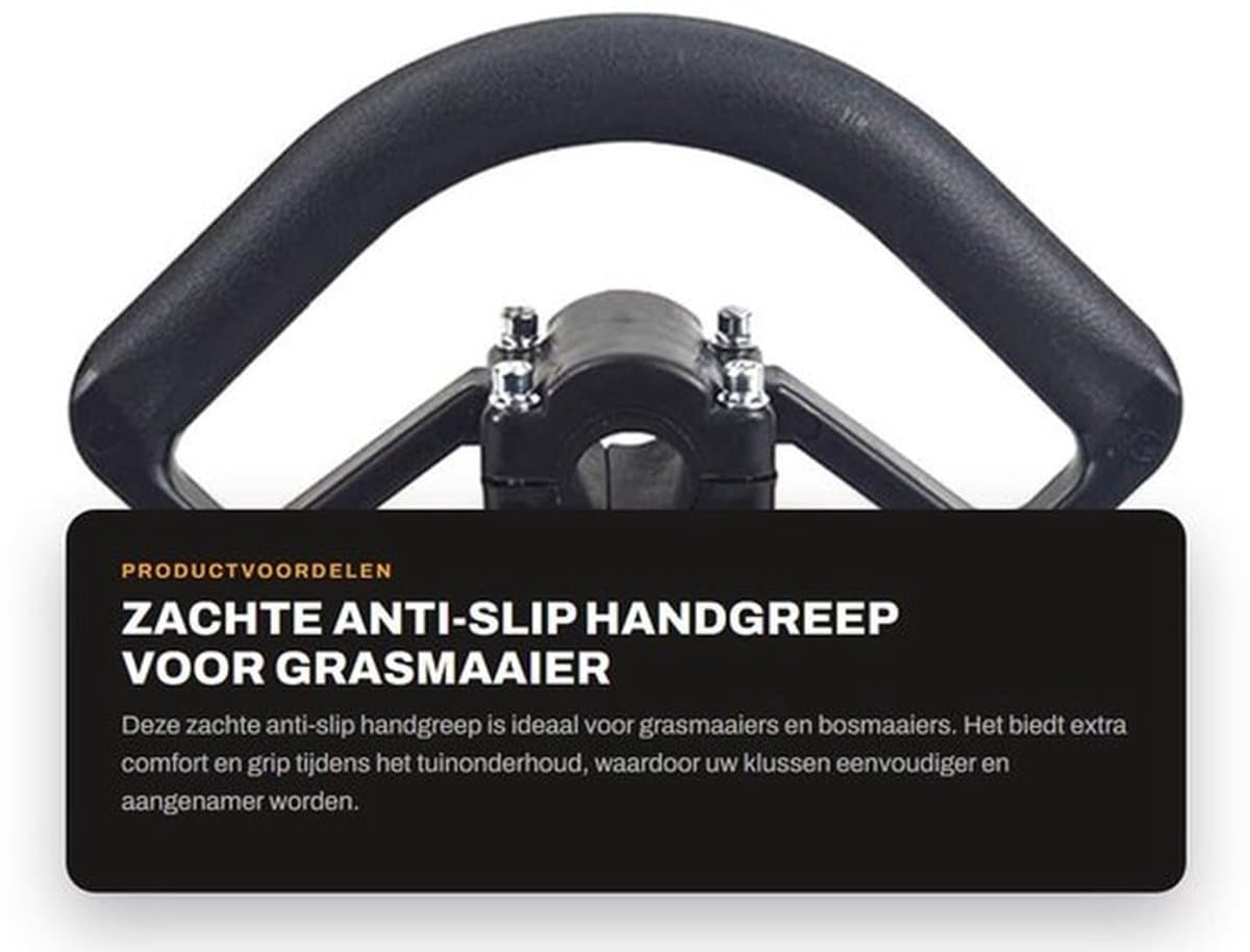 Handgreep Zacht Antislip - Universele Handgreep - Dempende Grip - Kunststof - Diameter 26 mm - Voor Grasmaaier/Bosmaaier - Tuingreep — afbeelding 1