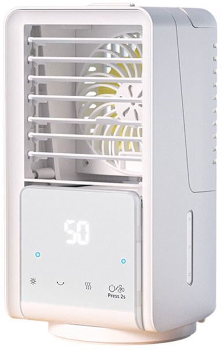 Luchtkoeler - USB - 3 ventilatorsnelheden - 120° oscillatie. — afbeelding 1