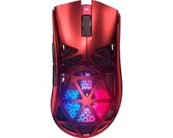 Furycube G11 - Tri-Mode Gaming Muis - Draadloos - Bedraad - Bluetooth - PAW3311 Sensor - 12.000 DPI - 1000Hz - Rood