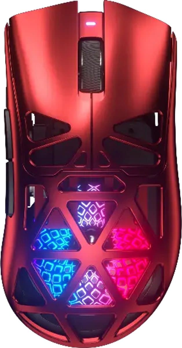 Furycube G11 - Tri-Mode Gaming Muis - Draadloos - Bedraad - Bluetooth - PAW3311 Sensor - 12.000 DPI - 1000Hz - Rood — afbeelding 1