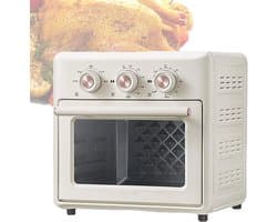 Heteluchtoven Airfryer - Combinatie Oven - Veelzijdig Koken - 360 Graden Circulatie - 15 Liter Capaciteit - Gebroken Wit