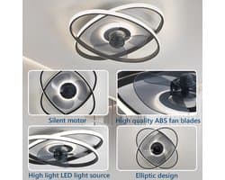 Plafondventilator met verlichting | Plafondventilator | Stil | Afstandsbediening