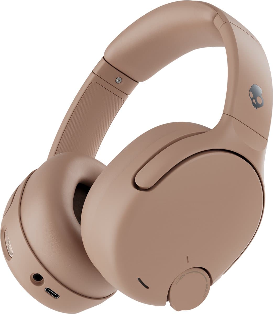 Skullcandy Crusher 720 Draadloze Koptelefoon Over Ear - 65 uur batterij - Voelbare Bas - Bluetooth 5.3 - THX Spatial Audio - Beige — afbeelding 1