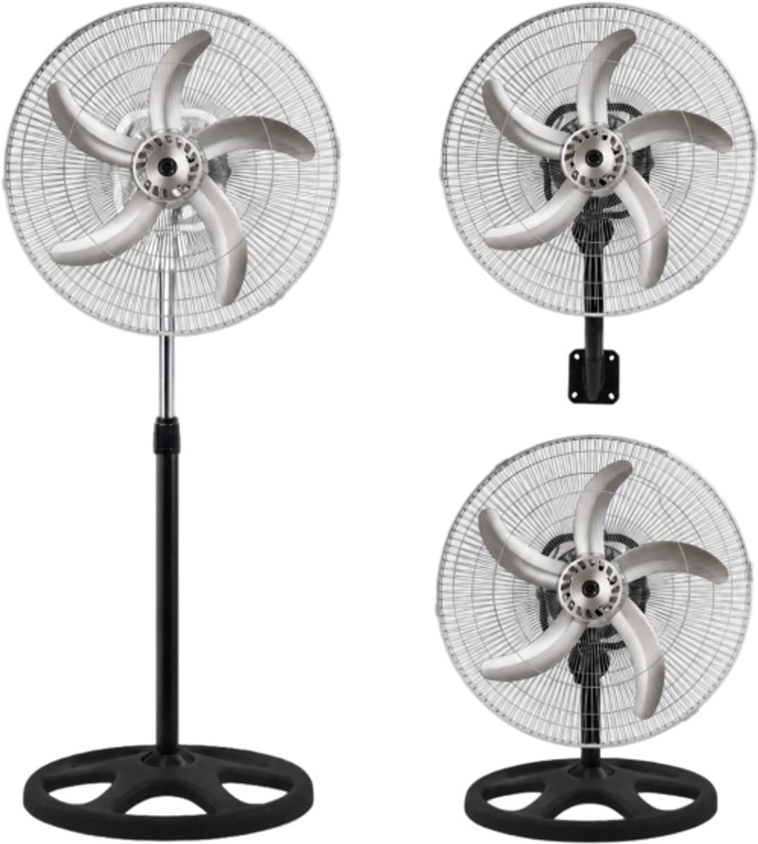 Kiwi Industriële Statiefventilator - Ventilator Staand 54W - Wit — afbeelding 1