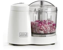Elektrische Hakmolen - Keukenmachine Mini - Groenten Hakken - Met Pulse Functie - 350 ml - Wit