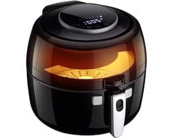 Luchtfriteuse - Gezonde friteuse - Vetarm koken - Digitale bediening - 65 liter - Zwart