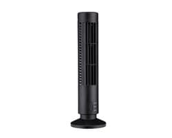 Mini-USB-torenventilator zonder bladen, 2 snelheden en standen, staand model voor slaapkamer, woonkamer of kantoor