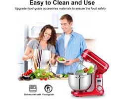 Keukenmachine - Keukenmixer - Foodprocessor - Keukenmachines & Mixers - Kitchenaid Keukenmachine - 6L Roestvrijstalen Kom – 1200W Krachtige Motor – 6 Snelheden – Zilver