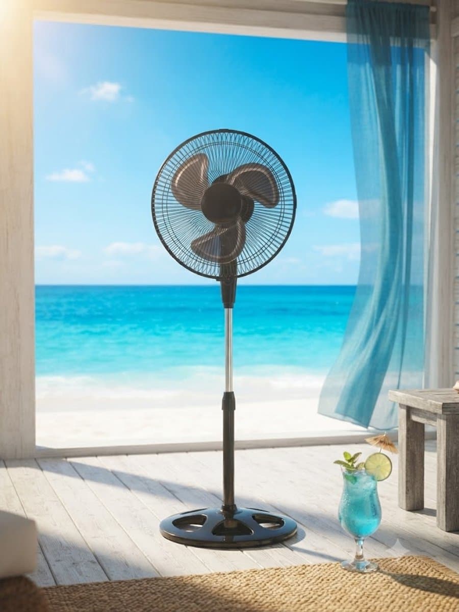 Krachtige Ventilator - Staande Ventilator - 45W - 40 CM - Wit - Tafelventilator — afbeelding 1
