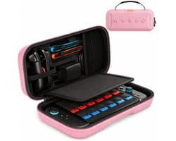 Sounix Case Geschikt voor Nintendo Switch 2 - Ingebouwde standaard - Hoesje Geschikt voor Switch 2 - Beschermhoes - Opbergtas - Roze