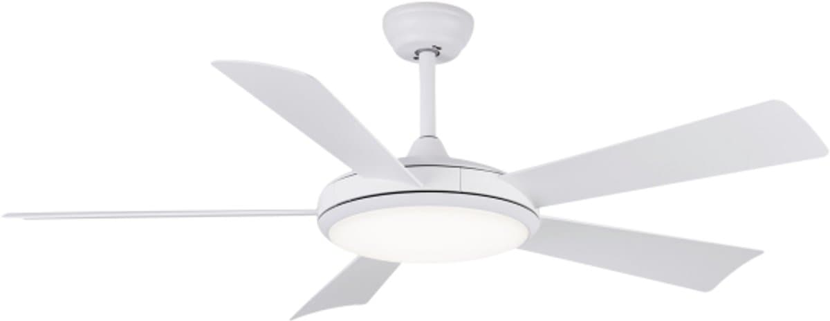 Evolar Smart Plafondventilator met Verlichting en WiFi - 132 cm - Stille Plafondlamp met Ventilator - Dimbaar Warm Wit Licht (LED) - EVO-CF52MW18W — afbeelding 1