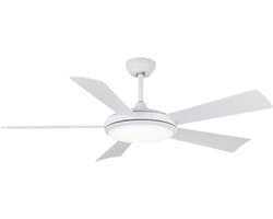 Evolar Smart Plafondventilator met Verlichting en WiFi - 132 cm - Stille Plafondlamp met Ventilator - Dimbaar Warm Wit Licht (LED) - EVO-CF52MW18W