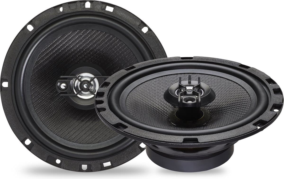Caliber Auto Speakers - Autospeakers 16,5 cm - 30 mm Mylar Dome Tweeters - 240 Watt Totaal Vermogen - 2-weg Coaxiaal Luidspreker set (CDS6) — afbeelding 1