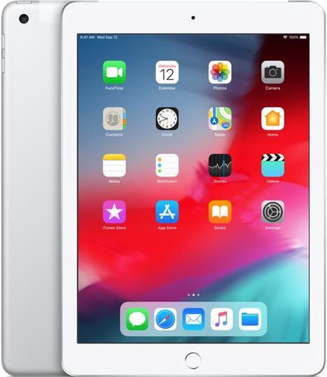 Apple iPad (2018) - 9.7 inch - WiFi + 4G - 32GB - Zilver — afbeelding 1