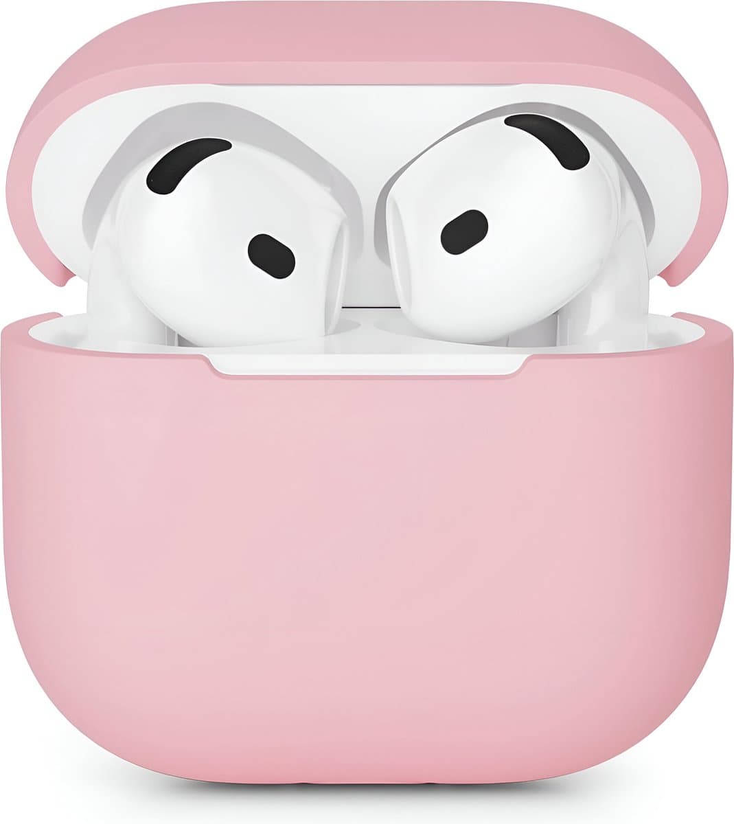 Studio Air Hoesje geschikt voor Airpods 4 - Schokbestendige Siliconen Case - Roze — afbeelding 1