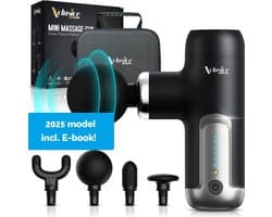 Xclusive-lifestyle® Massage Gun – Krachtig en Uiterst Stil Massage Pistool voor Spierherstel, Pijnverlichting en Ontspanning - 6 Intensiteitsstanden - 4 Massagekoppen – Draagbaar en Compact - Oplaadbaar