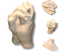 Handenbeeld | Handafdruk | Gipsafdruk | GipsHanden | Hand | 3D | Basis Pakket bestaat uit 300 gram Casting Mix Poeder & 750 gram Gips | Bodycasting | Extensso® | Gipsafdruk | Alginaat | Een herinnering | Hobby Pakket | Bodycasting | Handbeeld