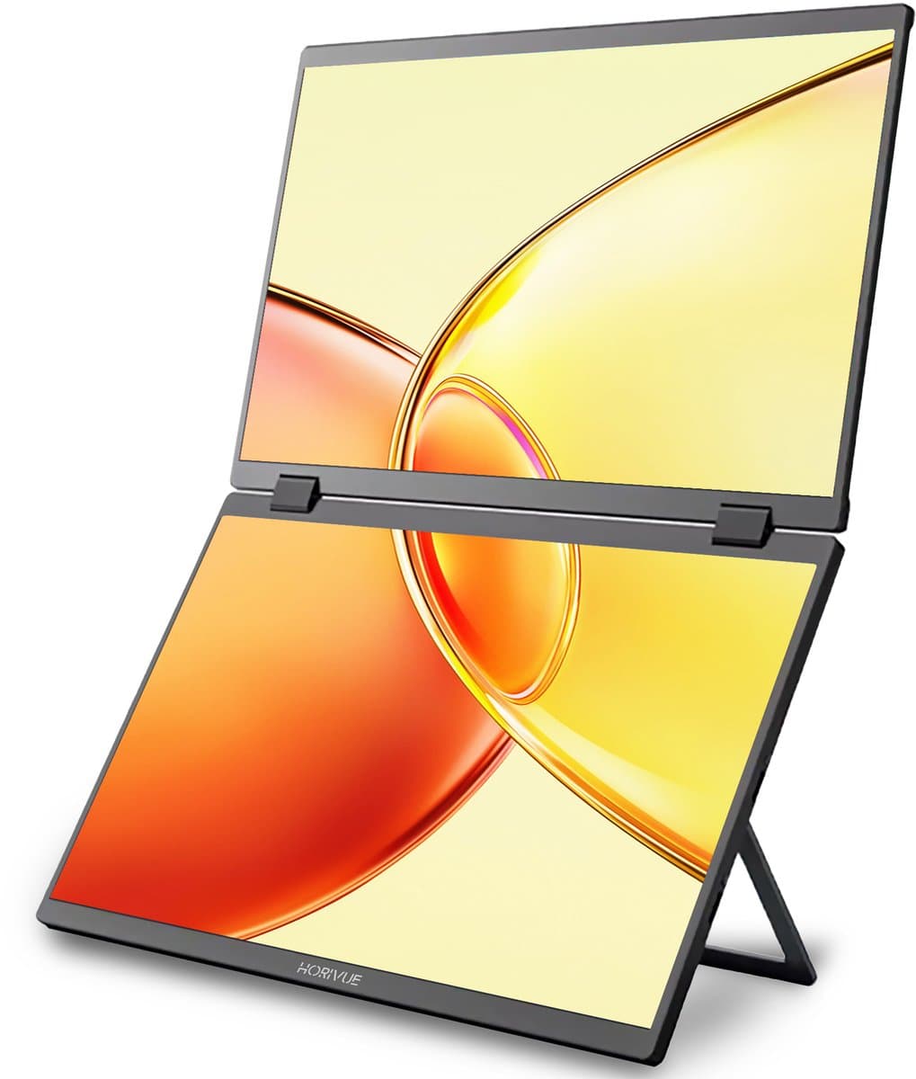 HoriVue Portable Monitor Pro 15.6 Inch - Full HD 60Hz - Extra Scherm Laptop - Draagbare Monitor - Laptop Scherm Uitbreider - Inclusief Kabels - Zwart — afbeelding 1