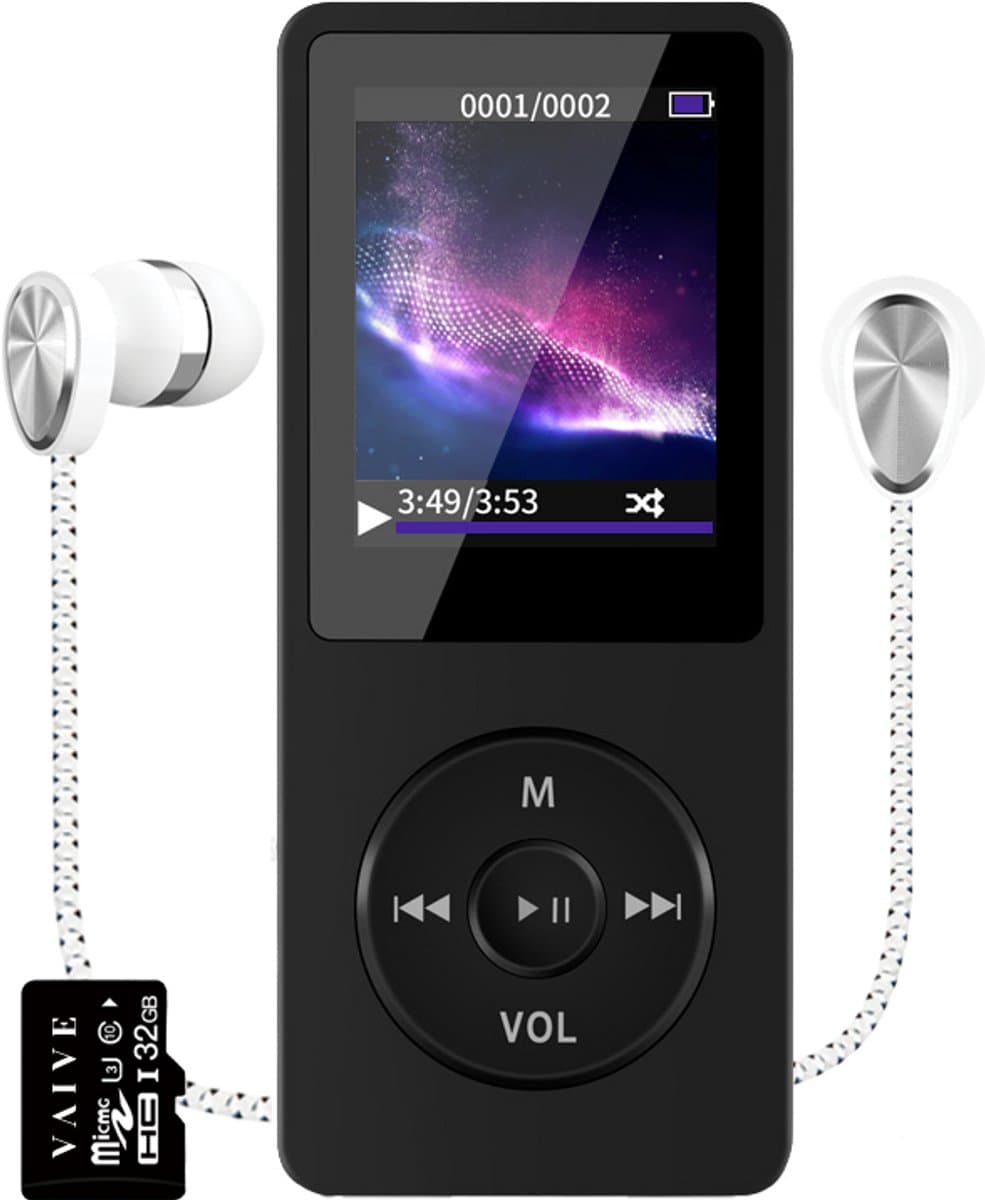 VAIVE HiFi MP3 / MP4 Speler Bluetooth - Voice recorder - Dicatafoon - FM radio — afbeelding 1