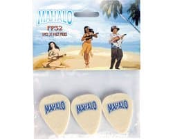Mahalo FP-32 Vilten Plectra Medium 3-Pack Voor Ukulele