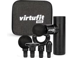 VirtuFit M1s Mini Massage Gun - 4 opzetstukken - Oplaadbaar - Spier Massage - Draadloos - Inclusief Opbergkoffer- Professioneel